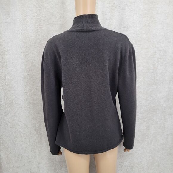 Dei Tre Bergdorf Goodman Italian Chocolate Brown Cashmere Turtleneck Sweater - Picture 5 of 9